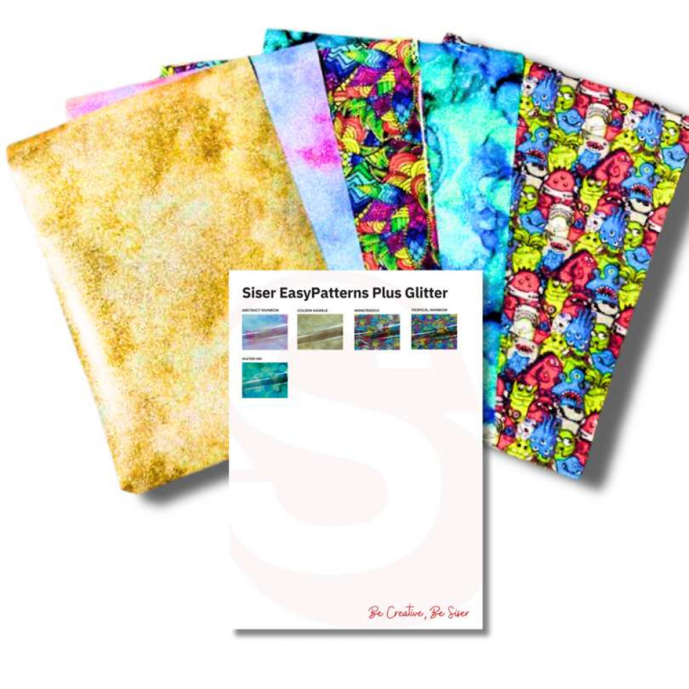 Siser EasyPatterns Plus Glitter Flexfolien Bundle